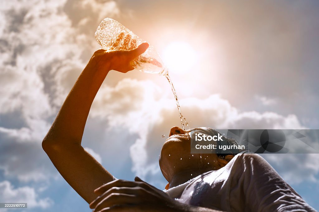 Person drinking water